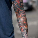японский рукав тату 26.11.2019 №035 -japanese sleeve tattoo- tatufoto.com