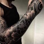 японский рукав тату 26.11.2019 №041 -japanese sleeve tattoo- tatufoto.com