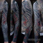 японский рукав тату 26.11.2019 №043 -japanese sleeve tattoo- tatufoto.com