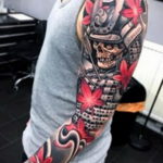 японский рукав тату 26.11.2019 №049 -japanese sleeve tattoo- tatufoto.com