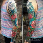 японский рукав тату 26.11.2019 №055 -japanese sleeve tattoo- tatufoto.com