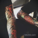 японский рукав тату 26.11.2019 №058 -japanese sleeve tattoo- tatufoto.com