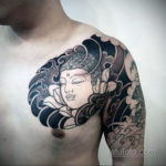 японское тату на плече 26.11.2019 №011 -japanese shoulder tattoo- tatufoto.com