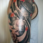 японское тату на плече 26.11.2019 №020 -japanese shoulder tattoo- tatufoto.com