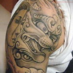 японское тату на плече 26.11.2019 №031 -japanese shoulder tattoo- tatufoto.com