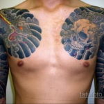 японское тату на плече 26.11.2019 №036 -japanese shoulder tattoo- tatufoto.com