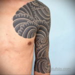 японское тату на плече 26.11.2019 №041 -japanese shoulder tattoo- tatufoto.com