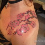 японское тату на плече 26.11.2019 №055 -japanese shoulder tattoo- tatufoto.com