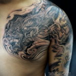 японское тату на плече 26.11.2019 №062 -japanese shoulder tattoo- tatufoto.com
