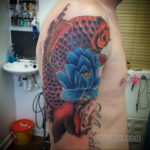 японское тату на плече 26.11.2019 №068 -japanese shoulder tattoo- tatufoto.com