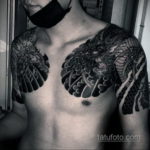 японское тату на плече 26.11.2019 №074 -japanese shoulder tattoo- tatufoto.com