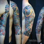 японское тату на руке 26.11.2019 №002 -japanese arm tattoo- tatufoto.com