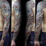 японское тату на руке 26.11.2019 №004 -japanese arm tattoo- tatufoto.com