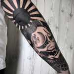 японское тату на руке 26.11.2019 №010 -japanese arm tattoo- tatufoto.com