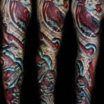 японское тату на руке 26.11.2019 №025 -japanese arm tattoo- tatufoto.com