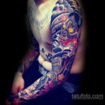 японское тату на руке 26.11.2019 №026 -japanese arm tattoo- tatufoto.com