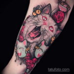 японское тату на руке 26.11.2019 №039 -japanese arm tattoo- tatufoto.com