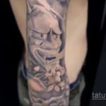 японское тату на руке 26.11.2019 №041 -japanese arm tattoo- tatufoto.com