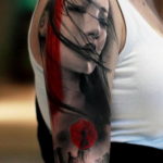 японское тату на руке 26.11.2019 №044 -japanese arm tattoo- tatufoto.com