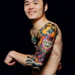 японское тату на руке 26.11.2019 №054 -japanese arm tattoo- tatufoto.com