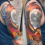 японское тату на руке 26.11.2019 №059 -japanese arm tattoo- tatufoto.com