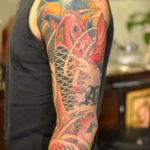 японское тату на руке 26.11.2019 №062 -japanese arm tattoo- tatufoto.com