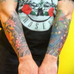 японское тату на руке 26.11.2019 №064 -japanese arm tattoo- tatufoto.com