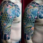 японское тату на руке 26.11.2019 №067 -japanese arm tattoo- tatufoto.com