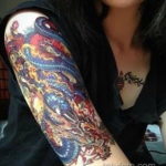 японское тату на руке 26.11.2019 №081 -japanese arm tattoo- tatufoto.com
