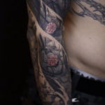японское тату на руке 26.11.2019 №083 -japanese arm tattoo- tatufoto.com