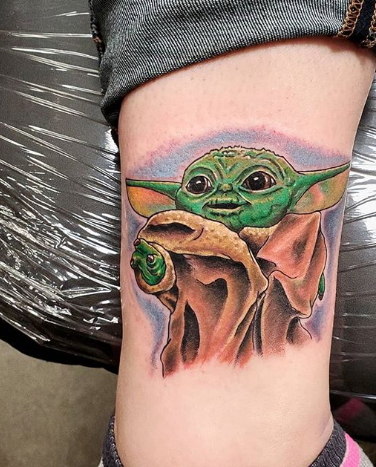 My baby Yoda tattoo : r/BabyYoda