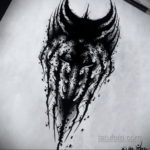 на фото татуировка в стиле Хоррор 12.12.2019 №024 -horror tattoo- tatufoto.com