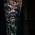 на фото татуировка в стиле Хоррор 12.12.2019 №054 -horror tattoo- tatufoto.com