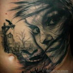 на фото татуировка в стиле Хоррор 12.12.2019 №081 -horror tattoo- tatufoto.com