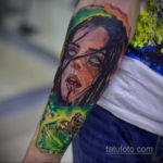 на фото татуировка в стиле Хоррор 12.12.2019 №100 -horror tattoo- tatufoto.com