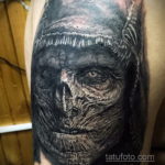 на фото татуировка в стиле Хоррор 12.12.2019 №109 -horror tattoo- tatufoto.com