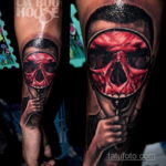 на фото татуировка в стиле Хоррор 12.12.2019 №112 -horror tattoo- tatufoto.com