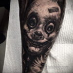 на фото татуировка в стиле Хоррор 12.12.2019 №120 -horror tattoo- tatufoto.com