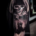 на фото татуировка в стиле Хоррор 12.12.2019 №153 -horror tattoo- tatufoto.com