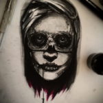 на фото татуировка в стиле Хоррор 12.12.2019 №160 -horror tattoo- tatufoto.com