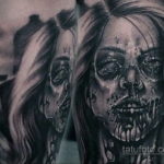 на фото татуировка в стиле Хоррор 12.12.2019 №165 -horror tattoo- tatufoto.com