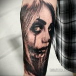 на фото татуировка в стиле Хоррор 12.12.2019 №167 -horror tattoo- tatufoto.com