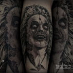 на фото татуировка в стиле Хоррор 12.12.2019 №177 -horror tattoo- tatufoto.com