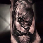 на фото татуировка в стиле Хоррор 12.12.2019 №180 -horror tattoo- tatufoto.com