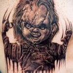 на фото татуировка в стиле Хоррор 12.12.2019 №188 -horror tattoo- tatufoto.com