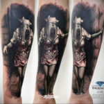 на фото татуировка в стиле Хоррор 12.12.2019 №195 -horror tattoo- tatufoto.com