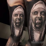 на фото татуировка в стиле Хоррор 12.12.2019 №196 -horror tattoo- tatufoto.com