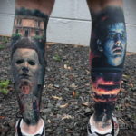 на фото татуировка в стиле Хоррор 12.12.2019 №201 -horror tattoo- tatufoto.com