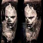 на фото татуировка в стиле Хоррор 12.12.2019 №211 -horror tattoo- tatufoto.com