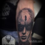 на фото татуировка в стиле Хоррор 12.12.2019 №236 -horror tattoo- tatufoto.com